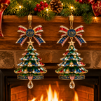🎄250th Anniversary Jeweled Christmas Tree Ornament (1776–2026)