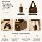 Toworkact™ Varelli Charm Transformable Bag – Stylish Vegan Leather Tote & Keychain Charm