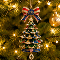 🎄250th Anniversary Jeweled Christmas Tree Ornament (1776–2026)