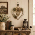 🌾✨ Limited Time 20% OFF🔥 Farmhouse “Home” Heart Wreath | Ready-to-Hang Rustic Decor for Doors & Walls