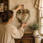 🌾✨ Limited Time 20% OFF🔥 Farmhouse “Home” Heart Wreath | Ready-to-Hang Rustic Decor for Doors & Walls