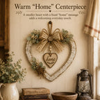 🌾✨ Limited Time 20% OFF🔥 Farmhouse “Home” Heart Wreath | Ready-to-Hang Rustic Decor for Doors & Walls