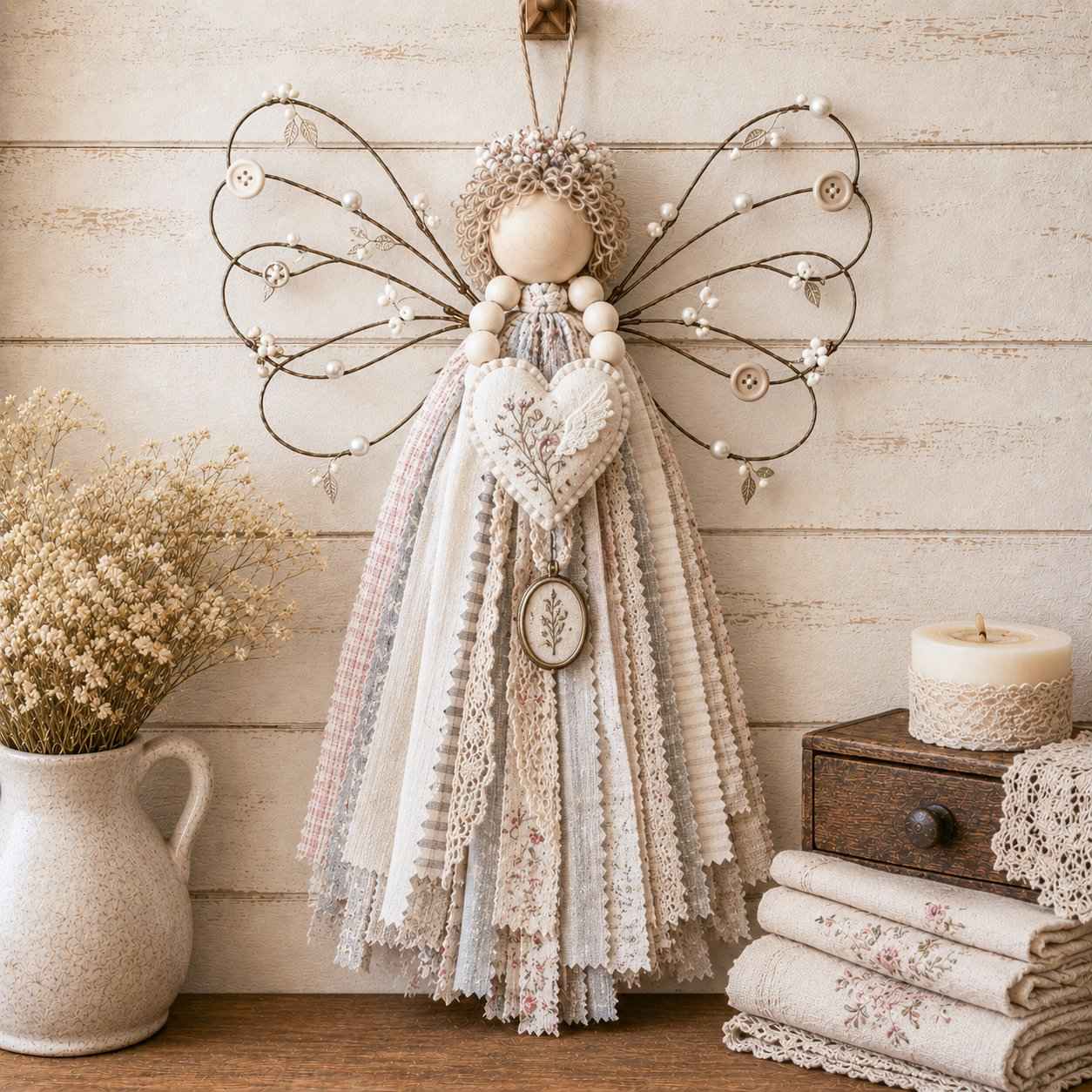 🔥HOT SALE - 🪽 Angel Fabric Hanging DIY Kit