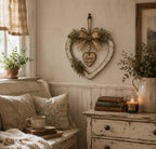 🌾✨ Limited Time 20% OFF🔥 Farmhouse “Home” Heart Wreath | Ready-to-Hang Rustic Decor for Doors & Walls