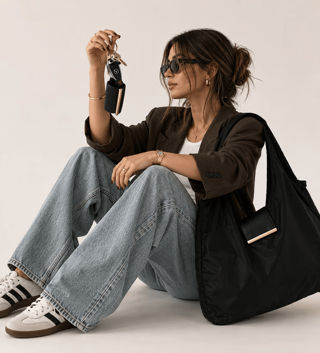 Toworkact™ Varelli Charm Transformable Bag – Stylish Vegan Leather Tote & Keychain Charm