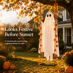 🔥Last Day 49% OFF - 71'' Spooky Hanging Ghost Porch Swing Ornament